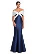 Alexander by Daymor 2053 Off-The-Shoulder Back Button Dress