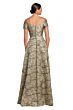 Alexander by Daymor 2055 Portrait Neck A-Line Brocade Dress