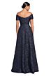 Alexander by Daymor 2055 Portrait Neck A-Line Brocade Dress