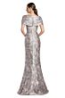Alexander by Daymor 2062 Pleated Bodice Portrait Neck Dress