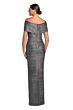 Alexander by Daymor 2066 Back Slit Off-The-Shoulder Dress