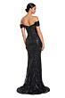 Alexander by Daymor 2075 Plunging Neck Off-The-Shoulder Dress