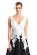 Alexander by Daymor 1750 V-Neck Embroidered Dress