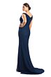 Alexander by Daymor 1754 Beaded Mesh Ruched Dress
