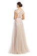 Alexander by Daymor 1755 Embroidered Bodice Cap Sleeve Dress