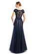 Alexander by Daymor 1755 Embroidered Bodice Cap Sleeve Dress