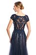 Alexander by Daymor 1755 Embroidered Bodice Cap Sleeve Dress