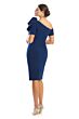 Alexander by Daymor 1762SHORT Asymmetrical Neck Short Sleeve Dress