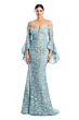 Alexander by Daymor 1769 Flounce Sleeves Beaded Lace Dress