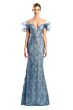 Alexander by Daymor 1774 Ruffle Sleeve Embroidered Dress