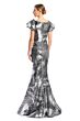 Alexander by Daymor 1775 Ruffle Sleeve Portrait Neck Dress