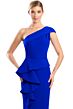 Alexander by Daymor 1781 Button Back One Shoulder Dress
