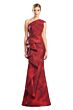 Alexander by Daymor 1782 Ruffle Skirt One Shoulder Dress