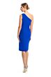 Alexander by Daymor 1789 Pleated Top One Shoulder Dress