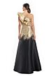 Alexander by Daymor 1950 Ruffle Asymmetric Neck Dress