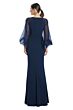 Alexander by Daymor 1956 Sheer Bishop Sleeve Dress