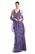Alexander by Daymor 1958 V-Neck Layered Chiffon Dress
