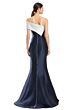 Alexander by Daymor 1966 Back Buttons Asymmetric Neck Dress