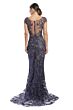 Alexander by Daymor 1973 Illusion Back Scoop Neck Dress