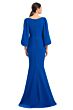 Alexander by Daymor 1974 Bishop Sleeve Slim-Flare Dress