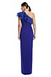 Alexander by Daymor 1982 One-Shoulder High Slit Dress