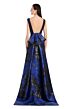 Alexander by Daymor 3043D Removable Train V-Neck Dress