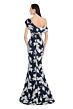 Alexander by Daymor 3044 Draped Neck One-Shoulder Brocade Dress