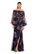 Alexander by Daymor 3045 Bishop Sleeve Floral A-Line Dress