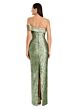Alexander by Daymor 3053 Back Slit One-Shoulder Bow Dress