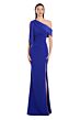 Alexander by Daymor 3058 High Slit Asymmetric Neck Split Sleeve Dress