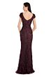 Alexander by Daymor 3061 V-Neck Cap Sleeve Applique Dress