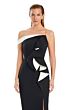 Alexander by Daymor 3065 Ruffle Bodice Asymmetric Neck Dress