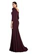 Alexander by Daymor 3069 Back Button Juliet Sleeve One-Shoulder Dress