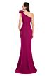 Alexander by Daymor 3076 Back Button One-Shoulder Rosette Dress
