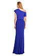 Alexander by Daymor 3083 Draped Asymmetric Neck Blouson Dress