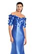 Alexander by Daymor 3084 Off-The-Shoulder 3D Floral Mermaid Dress