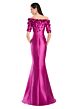 Alexander by Daymor 3084 Off-The-Shoulder 3D Floral Mermaid Dress