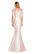 Alexander by Daymor 3084 Off-The-Shoulder 3D Floral Mermaid Dress