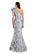 Alexander by Daymor 3085 One-Shoulder Rosette Back Button Dress