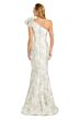 Alexander by Daymor 3085 One-Shoulder Rosette Back Button Dress