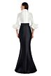 Alexander by Daymor 3087 Collared V-Neck Ruffle Sleeve Dress
