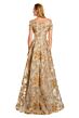 Alexander by Daymor 3094 A-Line Floral Illusion Neck Dress