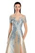 Alexander by Daymor 3096 Illusion Neck Short Sleeve A-Line Dress