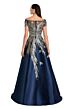 Alexander by Daymor 3096 Illusion Neck Short Sleeve A-Line Dress