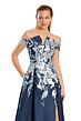 Alexander by Daymor 3097 V-Neck Pleated A-Line Dress