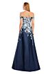Alexander by Daymor 3097 V-Neck Pleated A-Line Dress