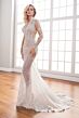 Martin Thornburg MTL22111 Katia Collar Neckline Glitter Wedding Dress