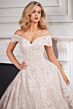 Martin Thornburg MTL22114 Parish Off The Shoulder Lace Wedding Gown