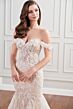 Martin Thornburg MTL401 Gia Sheer Bodice Embroidered Bridal Dress