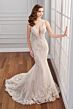 Martin Thornburg MTL402 Finley Plunging Neckline Sheer Bridal Dress